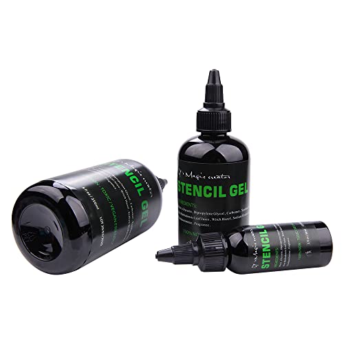 Illusionist Tattoo Stencil Gel Solution - 4 Oz for Dark, Clean Transfers