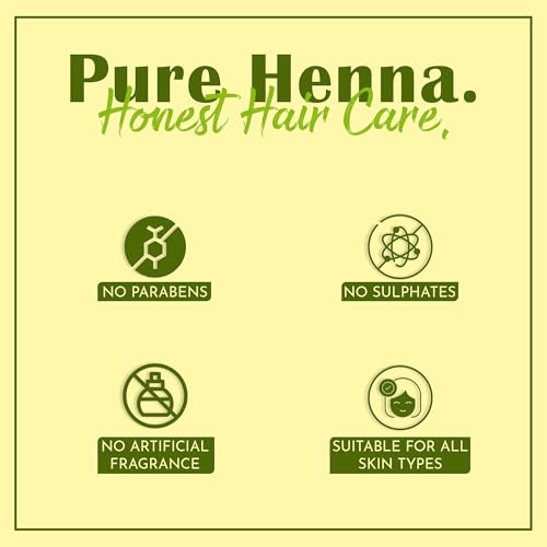 Mi Nature 100% Pure Henna Powder - Natural Hair Coloring & Conditioning, 227g