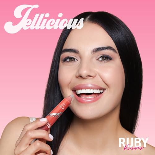 Ruby Kisses Jellicious Lip Gloss - Mango Butter & Acai Berry, 3 Pack