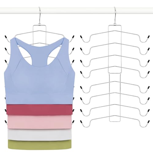TOPIA HANGER 2 Pack 8-Layer Bra & Tank Top Organizer