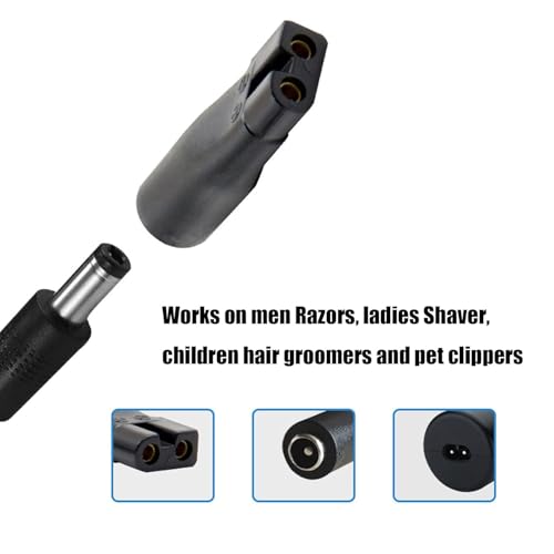 PDEEY 7-Piece Replacement Charging Cables for Hair Clippers & Grooming Devices