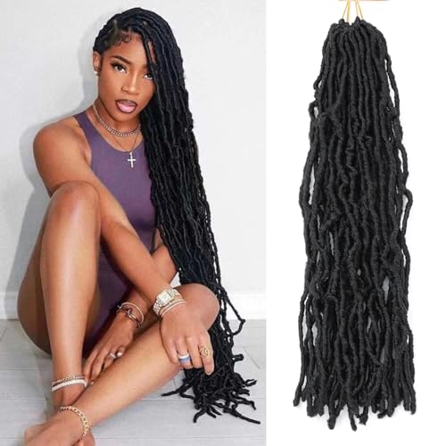 36 Inch Soft Locs Crochet Hair - 7 Packs Faux Locs for Black Women