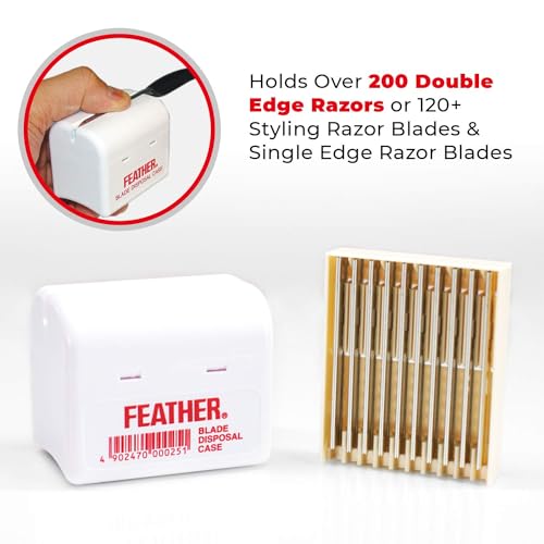 Feather Razor Disposal Case 1 Count - Safe Blade Holder for Feather Razors
