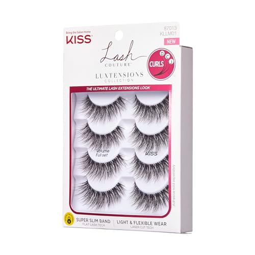 KISS Lash Couture Luxtensions Full Volume False Eyelashes - 4 Pairs