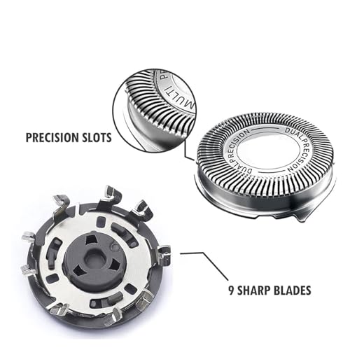 HQ8 Replacement Razor Heads for Philips Electric Shavers, 6-Pack