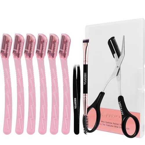 HEDVIA 9-Piece Eyebrow Razor Kit for Women - Precision Grooming