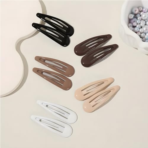 GKETN Water Drop Snap Hair Clips - 20 PCS Non-Slip Barrettes