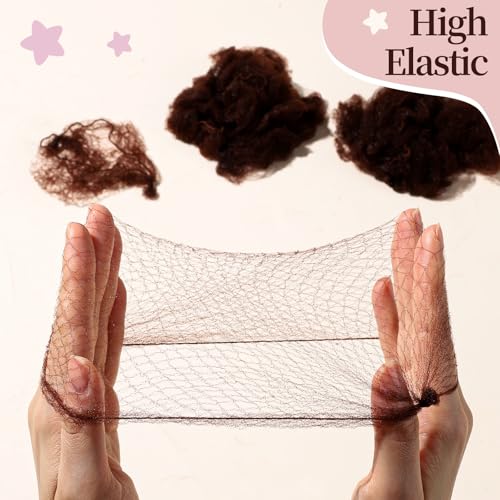 Fandamei Kids Hair Net Set - 20 Invisible Nets & 40 U Pins