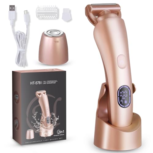 Women’s Electric Bikini Shaver & Facial Hair Removal Trimmer IPX7 Waterproof