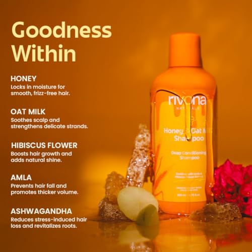 RIVONA NATURALS Honey & Oat Milk 2-in-1 Moisturizing Shampoo & Conditioner