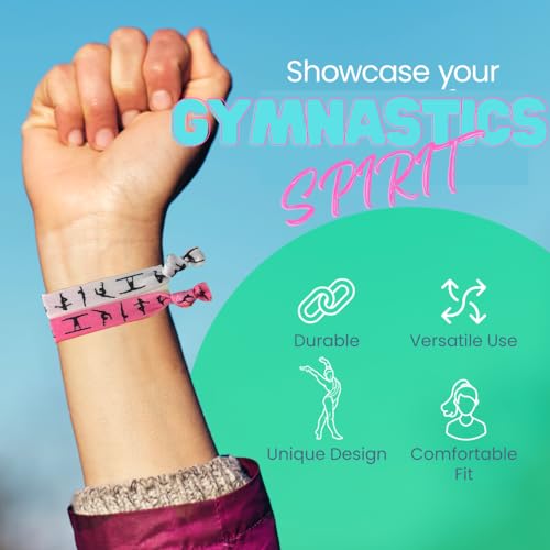 Gymnastics Hair Ties - No-Crease Elastics for Girls & Coaches - 5 Pack