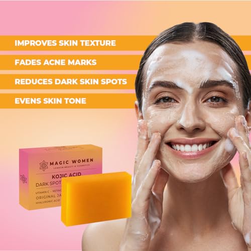 Kojic Acid Soap with Vitamin C & Retinol – Skin Brightening Bar (3.5 oz)