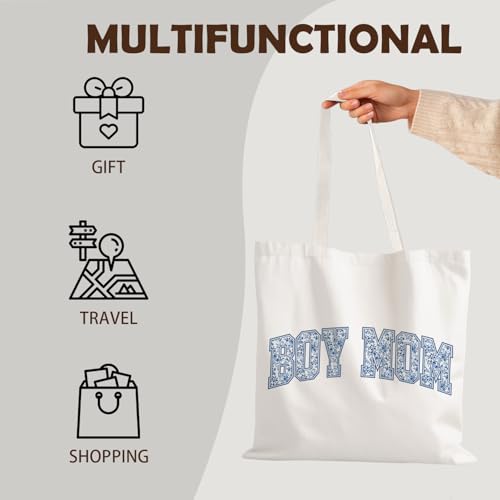 Reusable Grocery Shopping Tote Bag - Durable Polyester Canvas