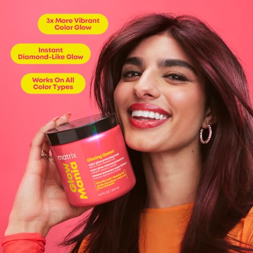 Matrix Glow Mania Mini Hair Care Kit 4.4 Fl Oz for Dull & Color-Treated Hair