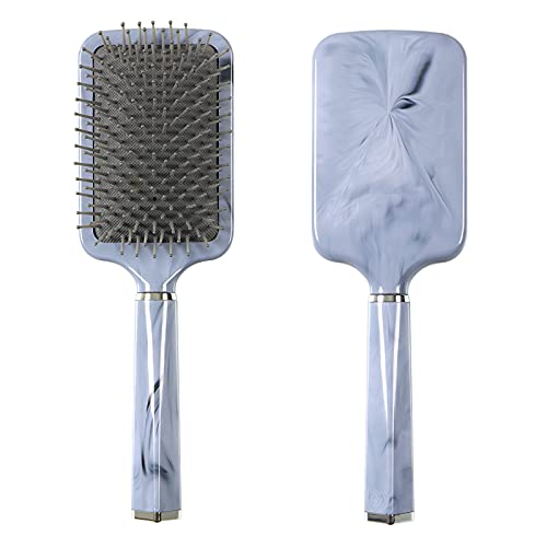 Marble Paddle Hair Brush with Air Cushion for Detangling & Massage