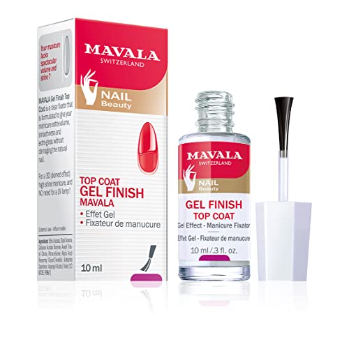 Mavala Gel Finish Nail Top Coat - 0.3 Ounce for Glossy Manicure