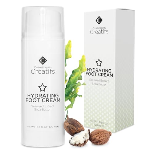 Hydrating Foot Cream for Dry Cracked Heels - 3.4 Fl Oz | Shea & Seaweed