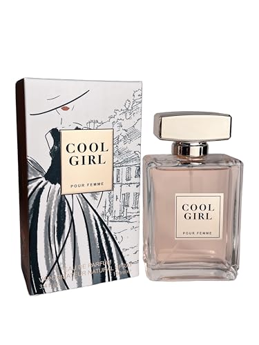 COOL GIRL Eau de Parfum for Women, 3.4 Fl Oz Citrus Floral Fragrance