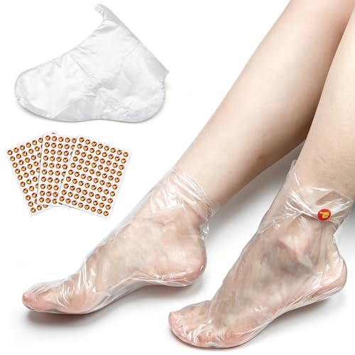 200 Disposable Foot Covers with 240 Stickers for Spa & Wax Treatments