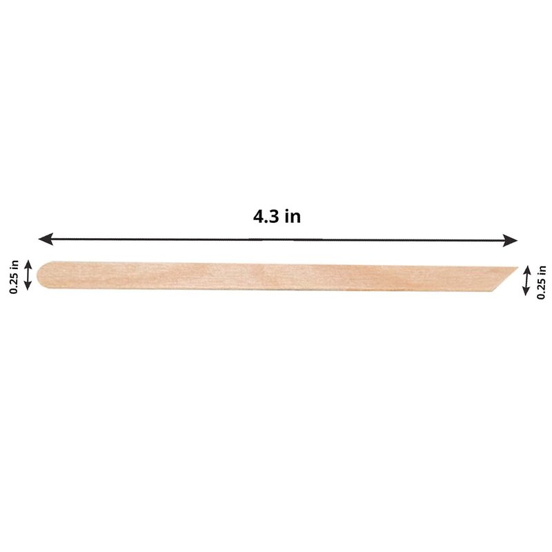 Tachibelle Wooden Wax Sticks - Body Eyebrow, Lip, Nose Small Waxing Applicator Sticks for Hair Removal and Smooth Skin Professional Spa - 2 in 1 (pointed and slanted) (Pack of 500)