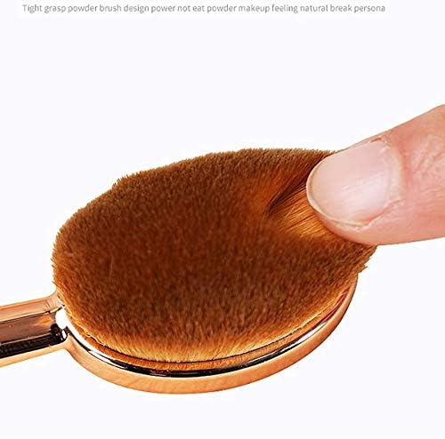 Oval Makeup Brush Set - Upgraded Fast Flawless Application for Foundation, Concealer & Blush | 10-Piece Set