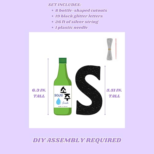 Soju Birthday Banner Decoration - Reusable 21st Party Decor
