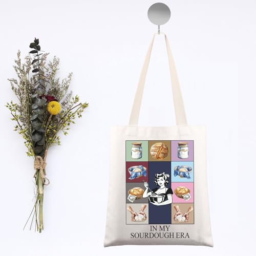 JNIAP Sourdough Tote Bag - Sourdough Era Baker Gifts for Sourdough Mama