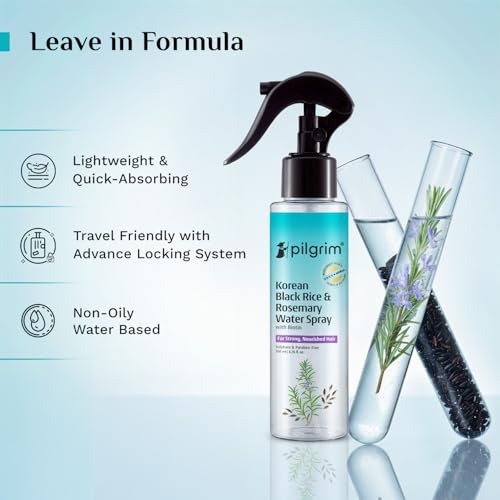 Pilgrim Rosemary & Rice Water Hair Spray with Biotin for Hair Growth (200ml)