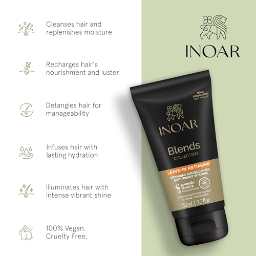 INOAR Blends Leave-In Conditioning Complex for Dry Hair - 1.69 Fl Oz