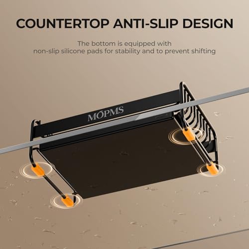 MOPMS Soap Dish with Drip Tray | Durable Carbon Steel Bar Soap Holder
