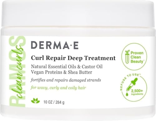 Derma E Dream Curls Curl Repair Deep Treatment - Hydrating Hair Mask, 10 oz