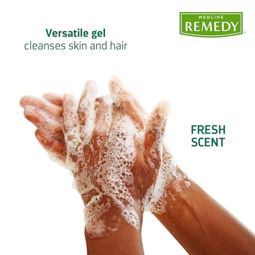 Medline Remedy Essentials Shampoo & Body Wash - 2 Fl Oz, Aloe Gel Cleanser for Sensitive Skin