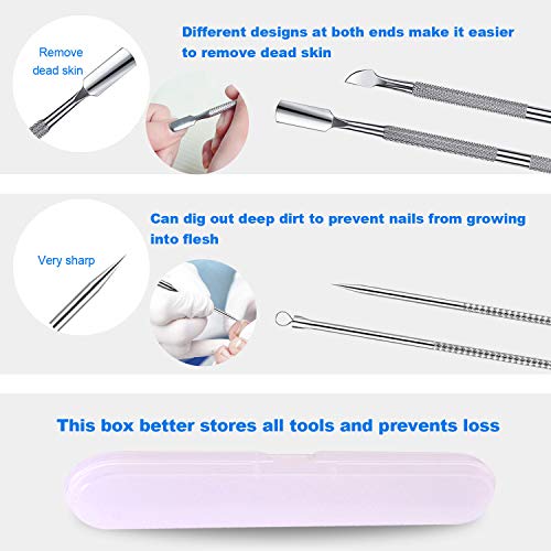 Ingrown Toenail Pedicure Tool Kit - Stainless Steel Nail Care Set