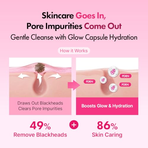 Hanskin PDRN Gel-to-Foam Cleanser with Pink Lotus - Vegan & Hydrating
