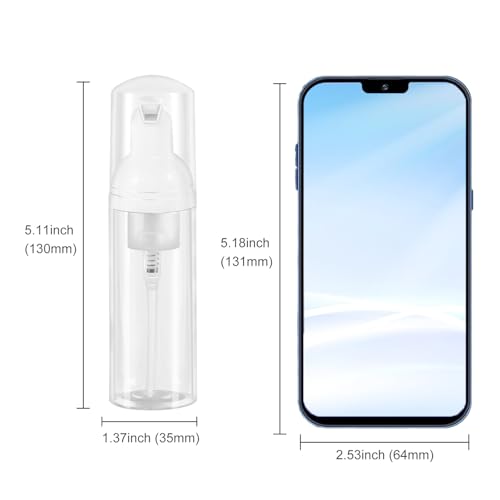 3pcs 2oz Travel Foam Pump Bottles - Leakproof & Portable Dispenser