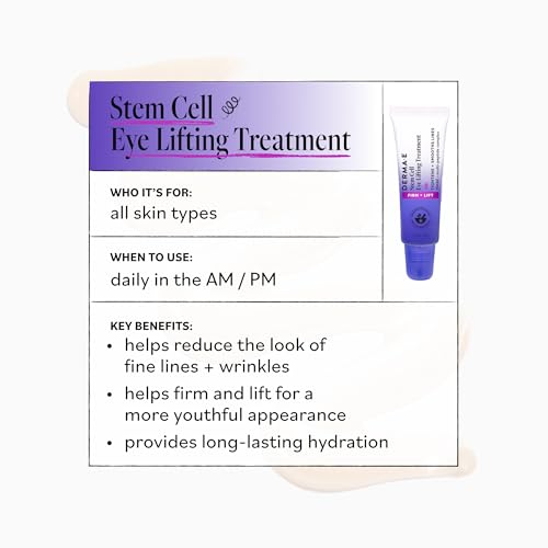 Derma E Stem Cell Eye Cream - Firming & Lifting Treatment, 0.5 oz