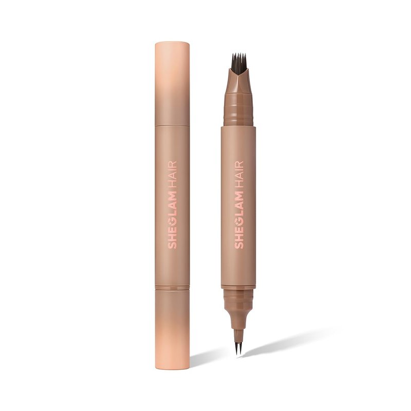 Dark Brown 2-in-1 Volume Boost Hairline Pen | Waterproof & Long-Lasting, 0.1mm Fine Line