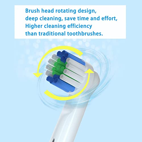 Z-VAPRESS 16 Pack Electric Toothbrush Replacement Heads compatible with Oral-B Soft Bristles