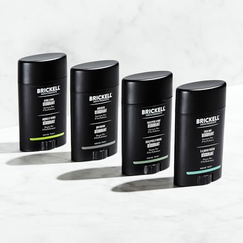 Brickell Men’s Deodorant Fresh Mint 2.65oz Aluminum-Free, Vegan, Long-Lasting