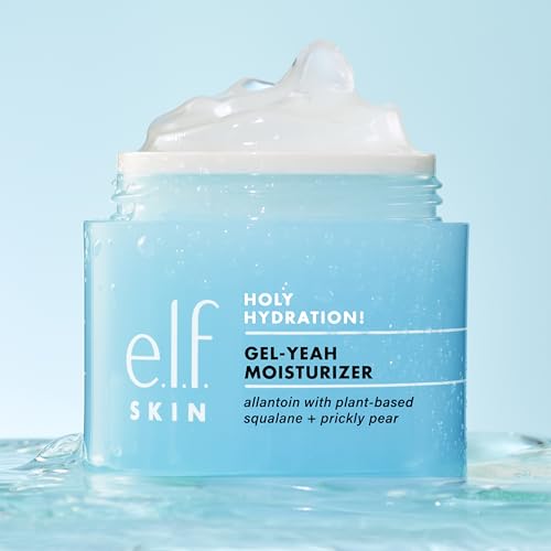 e.l.f. SKIN Holy Hydration Gel-Yeah Moisturizer - Lightweight & Fast-Absorbing, Infused with Squalane, Vegan