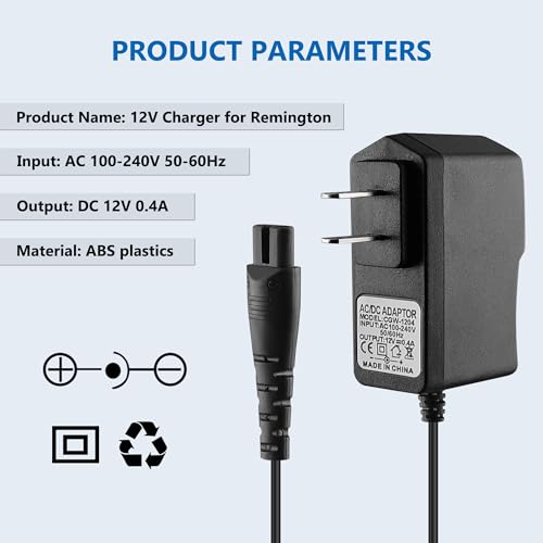 12V Replacement Charger for Remington Electric Razors & Trimmers