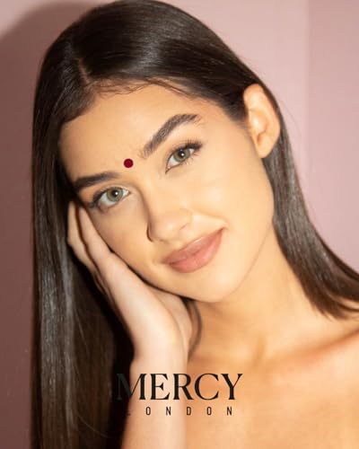 Maroon Circle Velvet Bindi by Mercy London - Colorful Round Face Jewels (Packet)