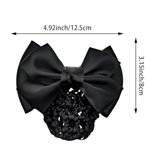10PCS Bowknot Hair Nets for Women - Stylish Snood Hair Accessories