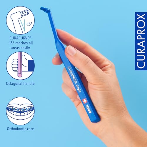 Curaprox CS 1009 Single-Tuft Toothbrush for Braces & Implants