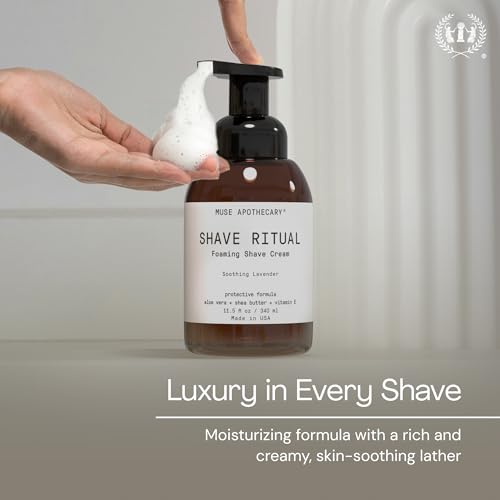 Muse Apothecary Lavender Foaming Shave Cream - Sensitive Skin, 11.5oz
