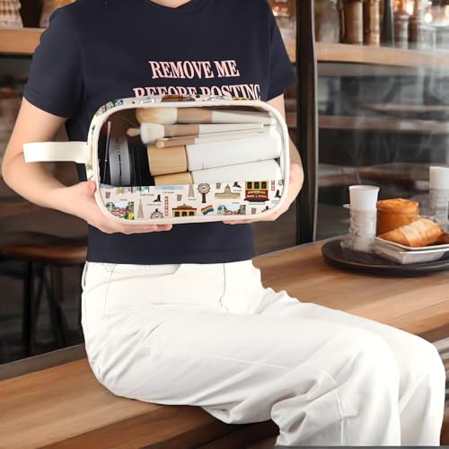 San Francisco Makeup Bag - Waterproof Cosmetic Zipper Pouch (San Francisco-CMB)