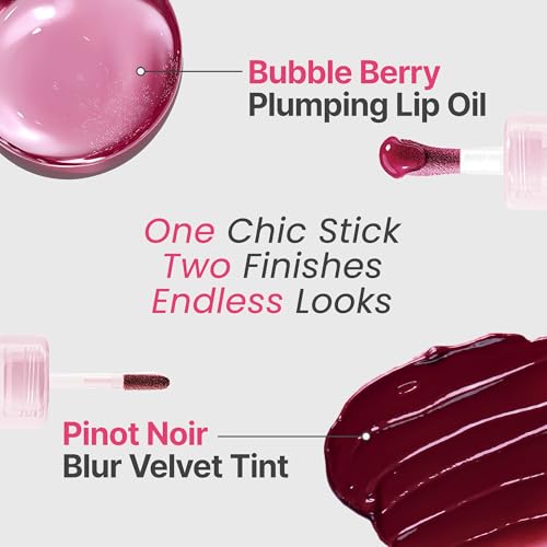 Epielle Herg Dual Lip Tint & Oil - Pinot Noir & Bubble Berry