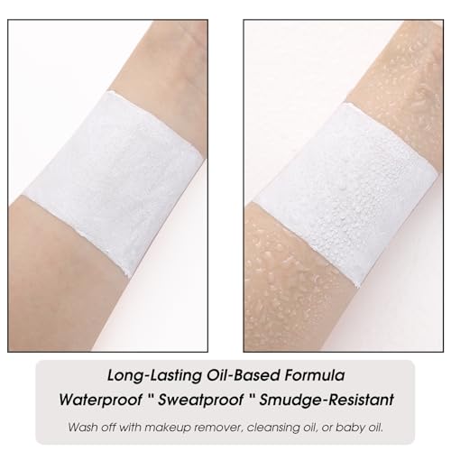 BOBISUKA White Face Paint Stick for Halloween & Cosplay Makeup
