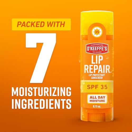 O'Keeffe's Lip Repair SPF 35 Balm - Moisturizer for Dry Cracked Lips (Pack of 2)