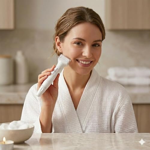 Koi Beauty Premium Derma Stamp, Manual Microneedling for Face Body Scalp, Titanium Microneedle Stamp Pen, Skincare Tool for Men and Women - White